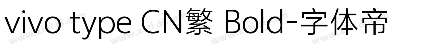 vivo type CN繁 Bold字体转换